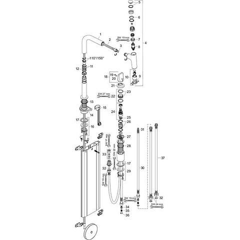 Vòi Rửa Bát Hansgrohe Metris Select M71 73818670