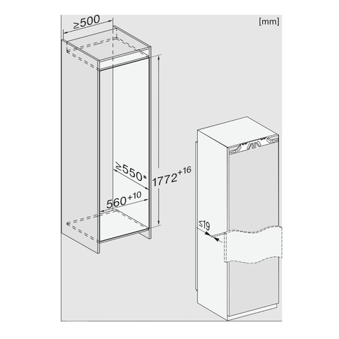 Tủ lạnh âm tủ Miele K 7777C Nhập Khẩu