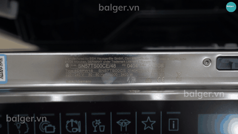Máy Rửa Bát Siemens iQ700 SN57TS00CE Nhập khẩu - Made in Germany