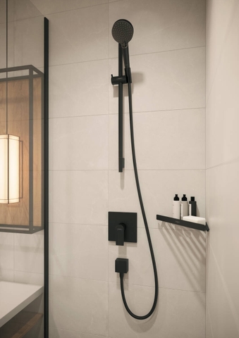 Bộ Sen Tay Hansgrohe 26422670 Vernis Blend Màu Đen Mờ 2 Chế Độ Xả