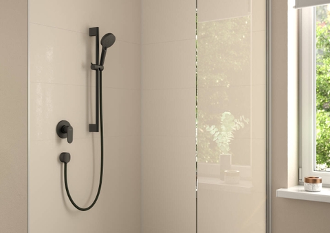 Bộ Sen Tay Hansgrohe 26422670 Vernis Blend Màu Đen Mờ 2 Chế Độ Xả