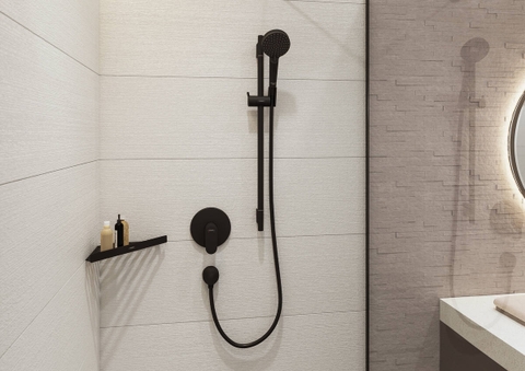Bộ Sen Tay Hansgrohe 26422670 Vernis Blend Màu Đen Mờ 2 Chế Độ Xả