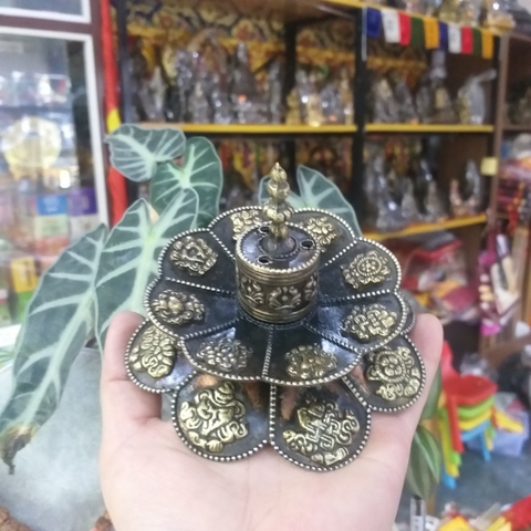 Lư Bát Bảo Cát Tường 2 Tầng12x8cm
