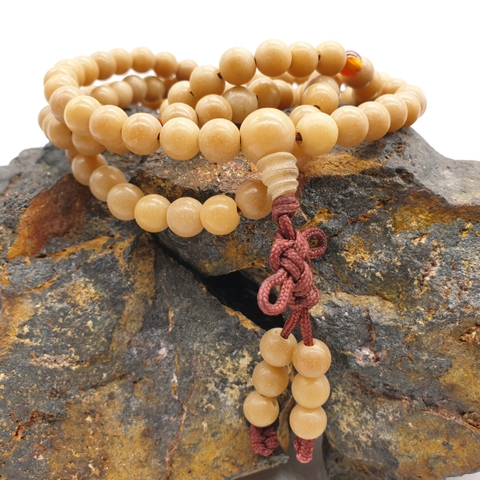 Chuỗi Hạt Bạch Ngọc Trai Màu Cafe_8 Ly_108 Hạt