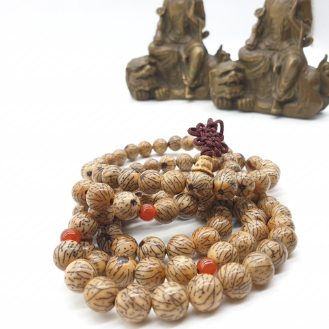 Chuỗi Gỗ Bồ Đề Kim Tỏa_10 Ly_108 Hạt Tròn