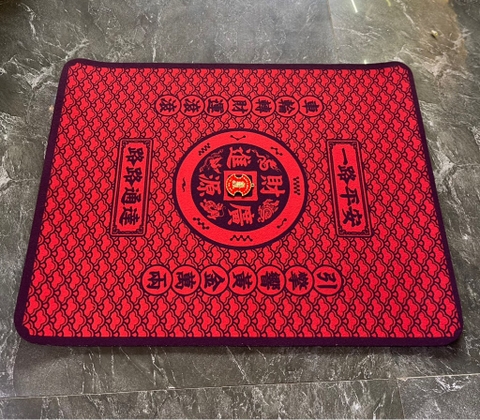 Thảm Xe Hơi - Bình An-Chiêu Tài-May Mắn- 2024-50x40cm