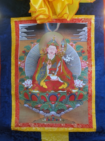 Tranh Thangka Tổ Liên Hoa Sinh Padmasambhava_120x80cm