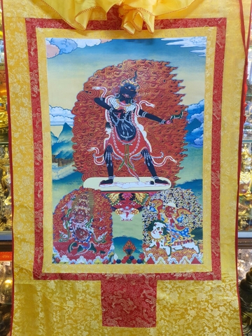 Tranh Thangka Độc Kế Mẫu Ekajati_120x80cm