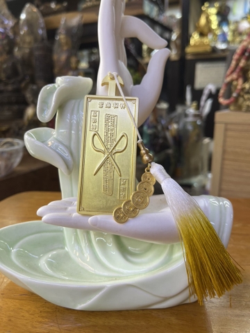 Móc Câu Tài Phong Thuỷ 5 Đồng Xu 9x3,5cm