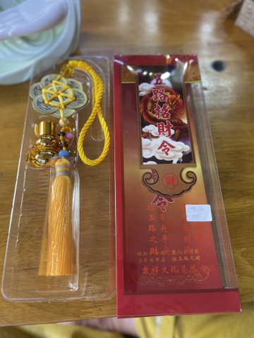 Hồ Lô Treo Xe -Hoa Mai- Hoá Sat- Chiêu Tài -Ngũ Hoàng 36x6cm