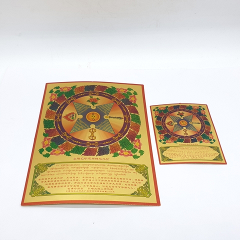 Miếng Dán Mandala Ngũ Trí_9x7cm