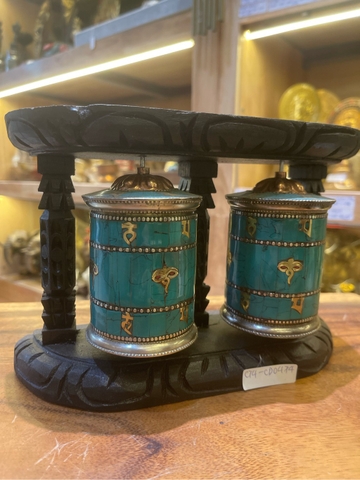 Kinh Luân Treo Tường Đơn Nhỏ Nepal_15x15cm