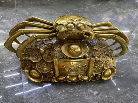 Tượng Cua Tiền Nằm 17x38cm