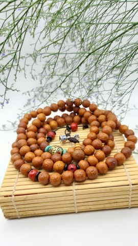 Chuỗi Gỗ Bồ Đề Phật Nhãn Vàng Phụ Kiện_13-14 Ly_108 Hạt