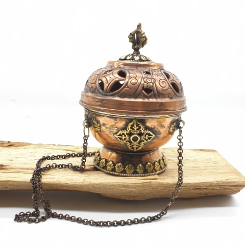 Lư Xông Khói Cầm Tay_NePall Thủ Công 11x10 cm