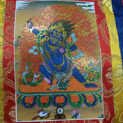 Tranh ThangKa Ngài Kim Cang Thủ 35x20cm