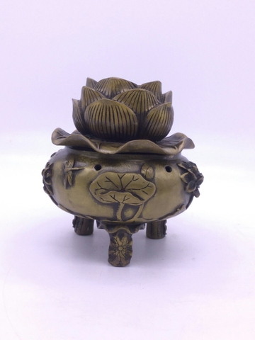 Lư Xông Khói Hoa Sen_15x12cm