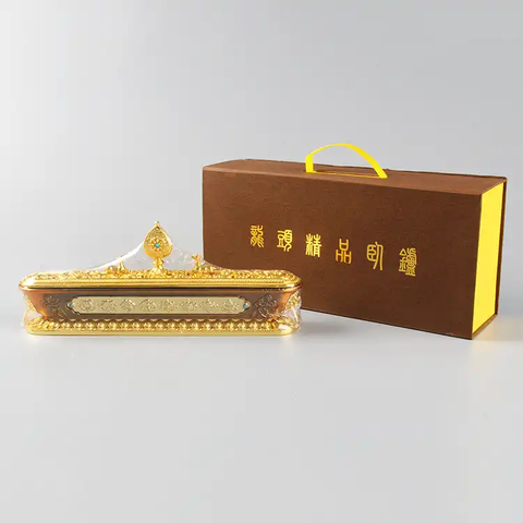 Lư Xông Trầm Dài Nai Chầu Nguyệt Luân_24x11cm