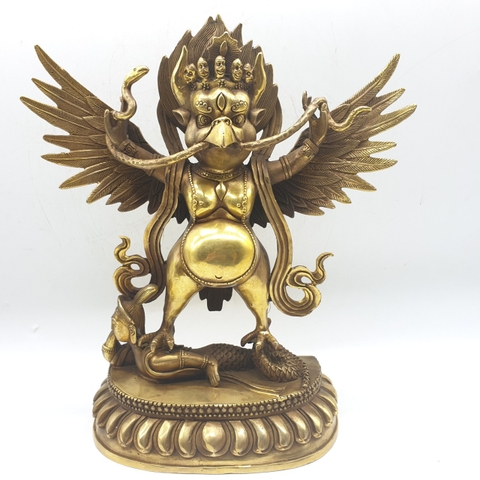 Tượng Hộ Pháp Kim Sí Điểu_Chất liệu Đồng_Cao 28cm