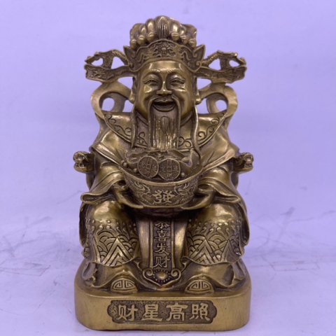 Tượng Thần Tài Ôm Tiền Lớn 25x14cm-2kg