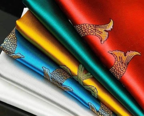 Khăn Kata  Gấm Vàng_4,5cm
