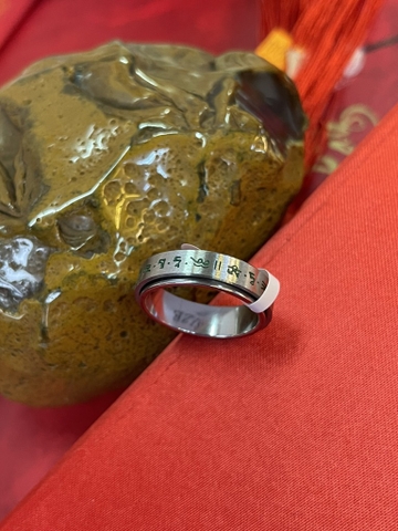 Nhẫn TaRa Phật Mẫu -TiTan-size 8-9-10!