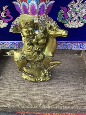 Tượng Thần Tài Cưỡi Ngựa 21x15cm-cn 1200gr