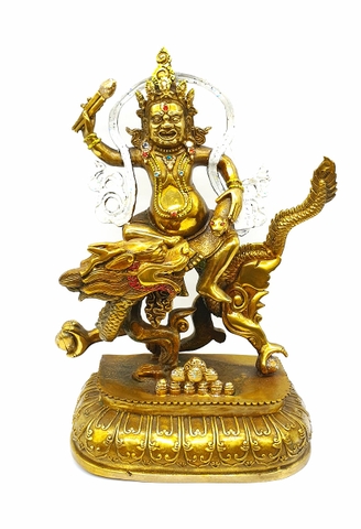 Tượng Bạch Thần Tài_Chất liệu Đồng Trơn_Cao 31cm