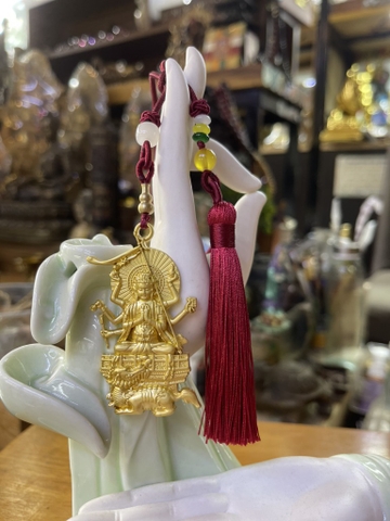 Giải Thái Tuế-Tam Tai-Đẩu Mẫu Nguyên Quân Lệnh Phù PHong Thủy 6x4cm