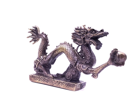 Rồng Cổ Cầm Châu Dạ Cổ_11cm_Tượng Phong Thủy