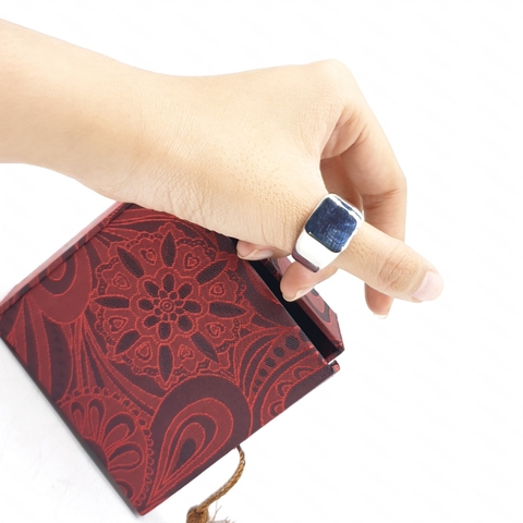 Nhẫn Vuông Trơn Màu Trắng_24x15mm_Chất liệu Titan