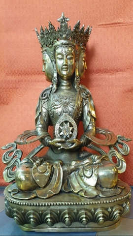 Tượng Phật Đại Nhật Như Lai_Chất liệu Đồng_Cao 52cm