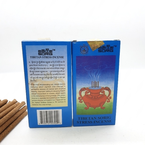 Nhang Không Tăm Nepal_Tibetan Sorig Stressincense_12cm_Hộp 24 Cây