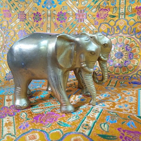 Voi Nhỏ Đồng Trơn_10x8cm_Tượng Phong Thủy