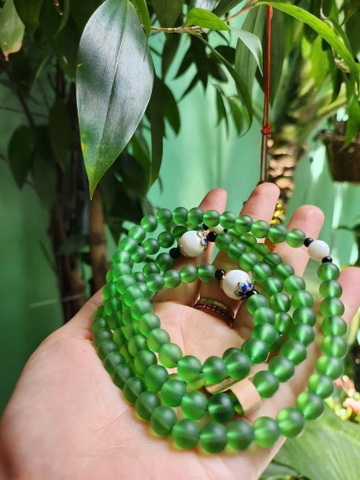 Chuỗi Đá Lưu Ly Xanh Dương đậm 8 ly-108 Hạt