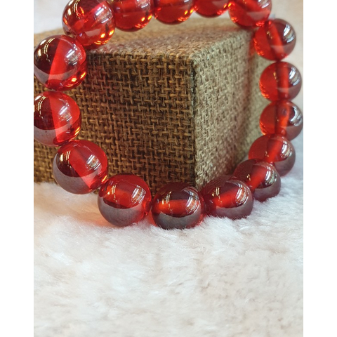 Chuỗi Đá Topaz Cam Đeo Tay_12ly