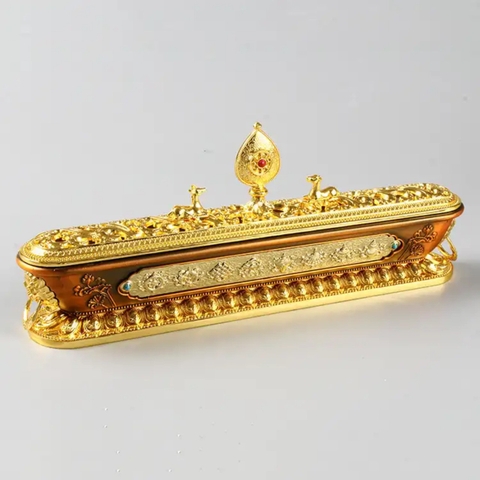 Lư Xông Trầm Dài Nai Chầu Nguyệt Luân_32x13 r6cm