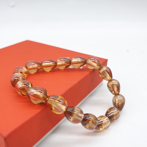 Chuỗi Đá Topaz Giọt Nước Cam Đeo Tay_10ly