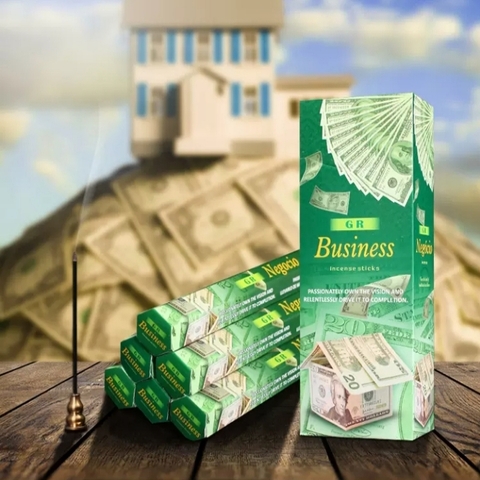 Nhang Ấn Độ Business (Cơn Mưa Tiền)_23cm_Lốc 6 Hộp_20 Cây/Hộp