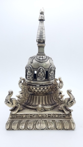 Tháp Vô Lượng Thọ Màu Bạc_23cm