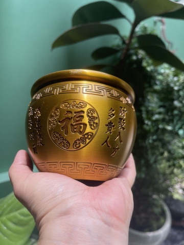 Lư Bầu Trung Cắm Nhang Hoặc Cúng Khói11x14,5