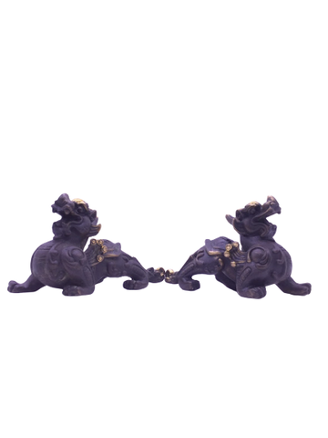 Tỳ Hưu Tứ Linh Dạ Cổ Rêu Lưng Mai Rùa_10x16cm_Tượng Phong Thủy