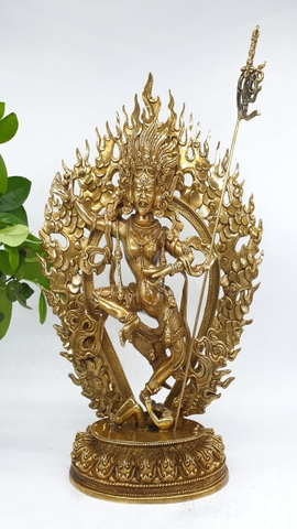 Tượng Hộ Pháp Kim Cương Hợi Mẫu Vajravarahi_Chất liệu Đồng_Cao 36cm