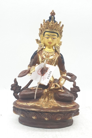 Tượng Phật Kim Cang Tát Đỏa_Chất liệu Đồng Vẽ_Cao 23cm