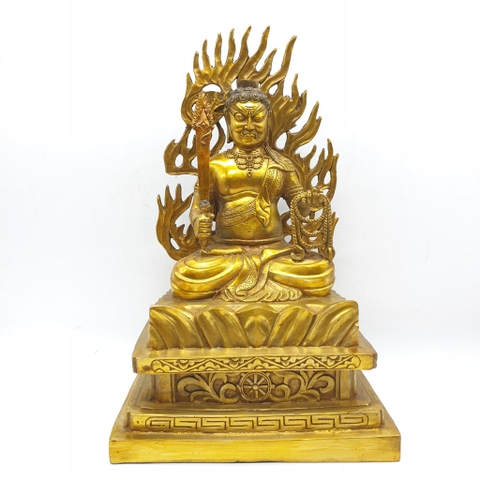 Tượng Bất Động Minh Vương_Chất liệu Đồng Trơn_Cao 35cm