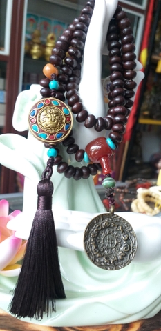 Chuỗi Bồ Đề Kim Bát 10ly 108 hạt Phối Phụ Kiện!