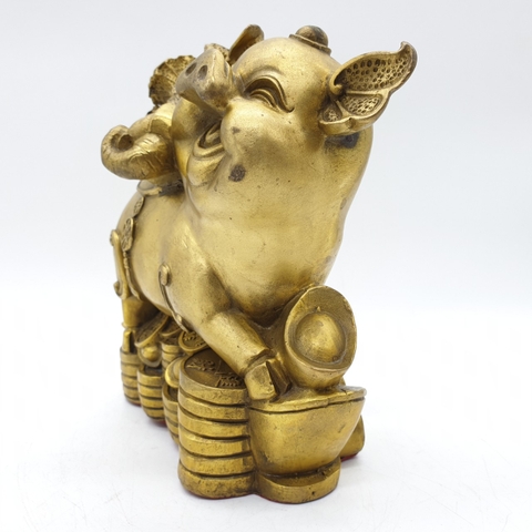 Heo Bắp Cải_17cm_Tượng Phong Thủy