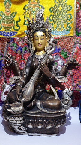 Tượng Phật Biệt Tài Thiên Nữ_34x20cm_