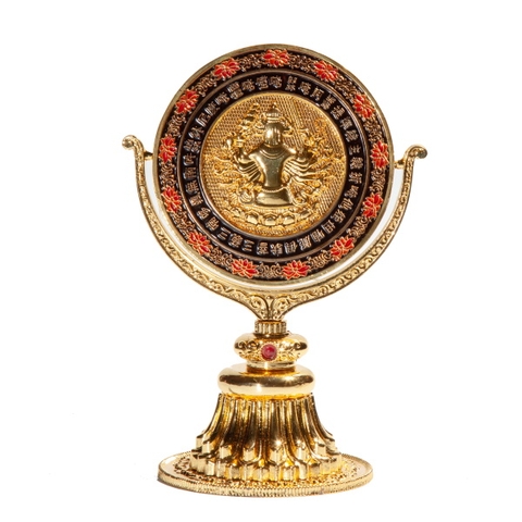 Kính Đàn Sen Khắc Hoa Sen Viền_15x9,5cm