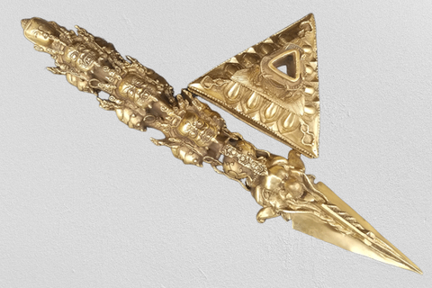 Pháp Khí Phổ Ba 3 Tầng Đầu Phật_52cm